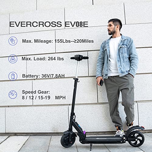EVERCROSS EV08E Electric Scooter, 350W Motor & 8" Solid Tires