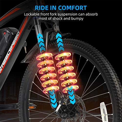 Wheelspeed Electric Bike 27.5", 500W Motor Adults Electric Bicycle