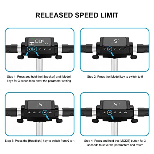 EVERCROSS EV08E Electric Scooter, 350W Motor & 8" Solid Tires