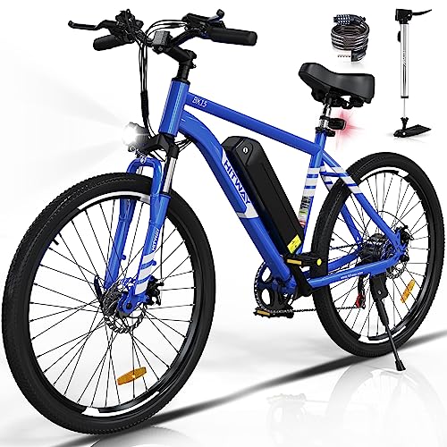 HITWAY Electric Bike for Adults, 26" E Bike 500W Removable Electric Bike