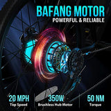 MICLON Electric Bike, Electric Bike for Adults 26'' E-Bikes 350W BAFANG Motor