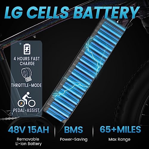 VELOWAVE Electric Bike Adults 750W BAFANG Motor 48V 15Ah LG Cells Battery