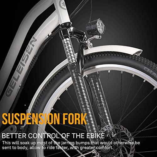 GELEISEN Electric Bikes for Adults, 500W Electric City Cruiser 28Mph