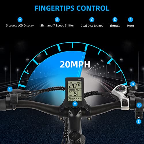 Wheelspeed Electric Bike 27.5", 500W Motor Adults Electric Bicycle