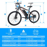 Wheelspeed Electric Bike 27.5", 500W Motor Adults Electric Bicycle