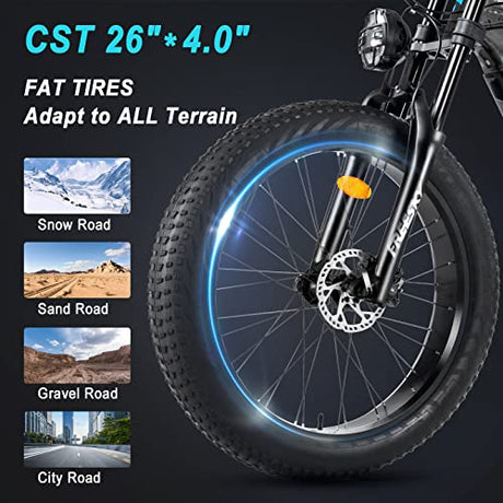 Electric Bike, FREESKY 750W Electric Bike for Adults BAFANG Motor 48V 15Ah