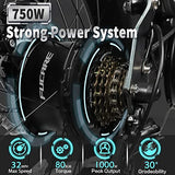 Fucare Libra 750W Electric Bike for Adults 32MPH 48V 20Ah LG Lithium Battery EBike