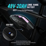 eAhora APUS Peak 1000W Electric Bike 20Ah Carbon Fiber Bikes 26 Inch Electric Mountain Bike