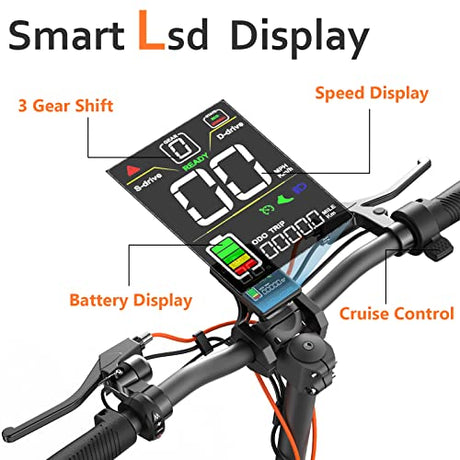 JOYOR S10-S Electric Scooter, Dual 1000W Motor Scooter for Adults Up to 37 Mph & 53