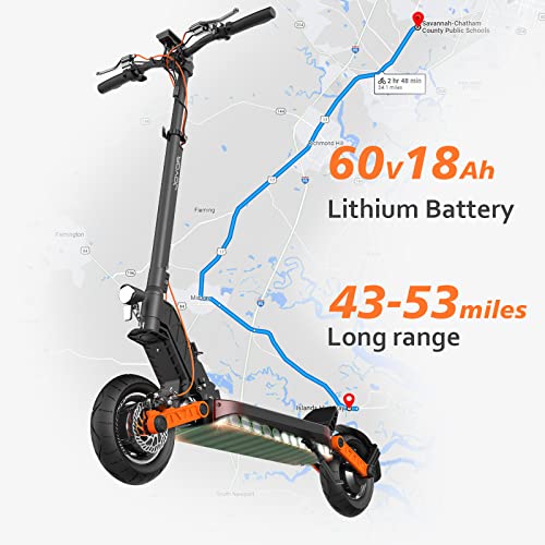 JOYOR S10-S Electric Scooter for Adults Dual 1000W Motor Fast Scooter 37 Mph & 53 Miles Long Range