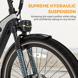 Heybike Cityrun Electric Bike, 500W City Cruiser Ebike, 48V 15Ah Removable Battery