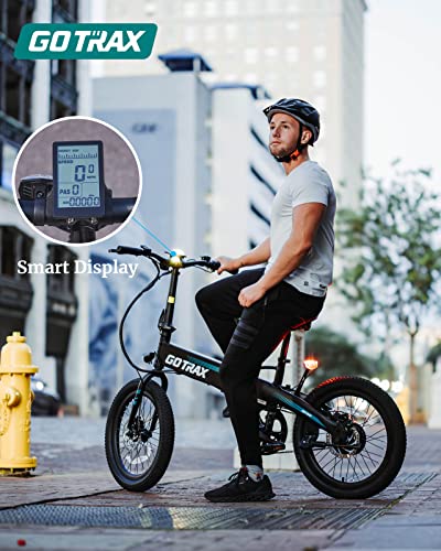 Gotrax R1 20" Folding Electric Bike for Adults, 20Mph Power by 350W