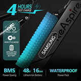 ReAspire Electric Bike 750W BAFANG Motor Ebike 24 MPH 40 Miles Range