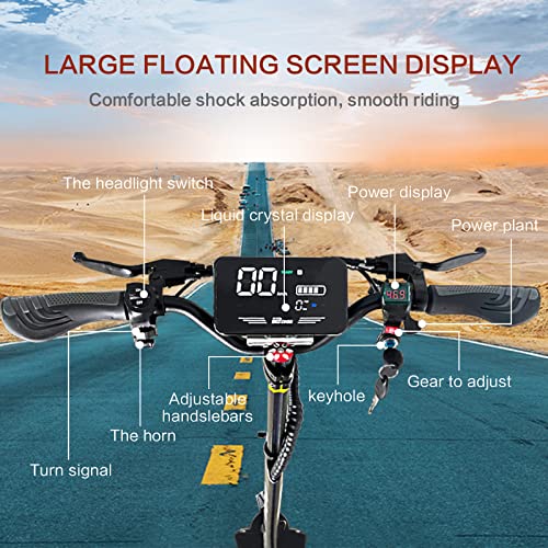 Electric Kick Scooter for Adults - 2500W Motor, Up to 30 MPH & 20-30 Miles