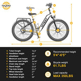 Heybike Cityrun Electric Bike, 500W City Cruiser Ebike, 48V 15Ah Removable Battery