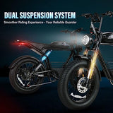 SAMEBIKE 1000W Electric Bike 48V 16Ah Battery Up to 30 MPH & 62 Miles Electric Dirt Bike