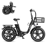 Heybike Ranger Electric Bike for Adults 500W Foldable Ebike with 48V 15Ah Removable Battery