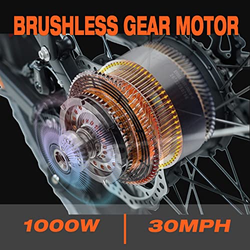 SENADA Electric Bike for Adults 48V 17.5Ah Fat Tire Electric Bikes