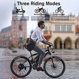 TotGuard Electric Bike, 27.5" Electric Bike for Adults 500W Ebike 21.6MPH Adult Electric Bicycles Electric Mountain Bike