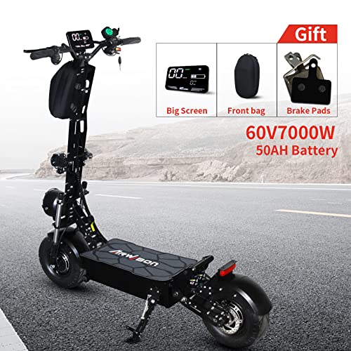 Electric Scooter Adults--7000W 50 MPH Dual Drive 30-40 Miles Range