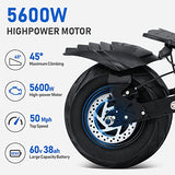 Electric Scooter Adults, Tifgalop Knight Super Scooter - Dual Drive 5600W Motor