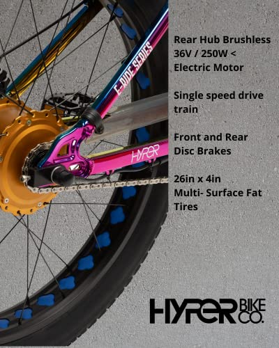 Hyper E-Ride BMX Fat Tire Electric Bike. 250w, 36v Battery