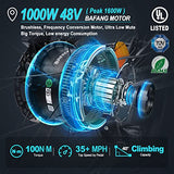 FREESKY Electric Bike for Adults 1000W BAFANG Motor 48V 20Ah Samsung Cells Battery 26" Fat Tire