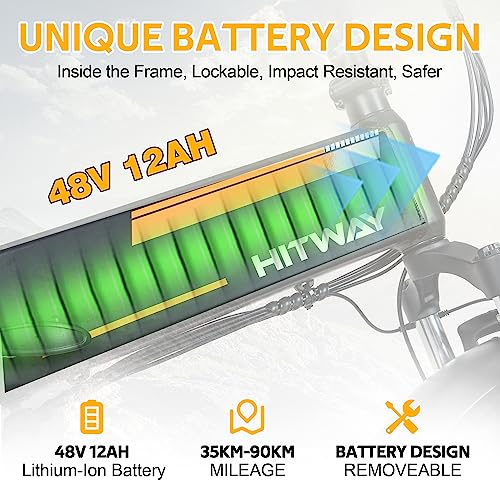 HITWAY Electric Bike for Adults 20" x4.0 Fat Tire Electric Bicycle with 750W Motor