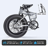 AVANTREK Cybertrack 200 Electric Bike Foldable 20"x4" Fat Tire Electric Bicycle