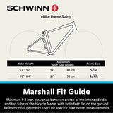 Schwinn Marshall Electric Hybrid Bike for Adults, Large/X-Large Step-Thru Aluminum Frame