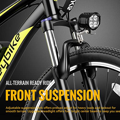 Heybike Race Max 27.5" Electric Bike for Adults 500W Brushless Motor 48V 12.5AH Removable Battery