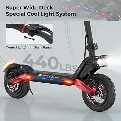 Circooter Raptor Electric Scooter Adult with Smart APP, 800W Motor