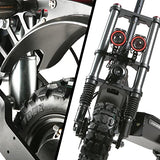 Electric Scooter, 5600W Dual Motor Max Speed 50MPH, 60V33AH Lithium Battery 60Miles Range