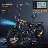 HITWAY Electric Bike for Adults 20" x4.0 Fat Tire Electric Bicycle with 750W Motor