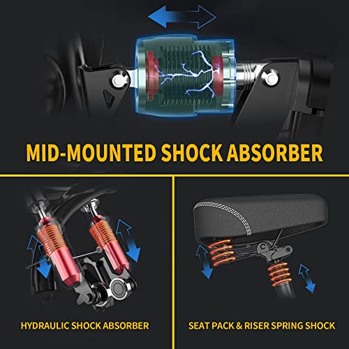 EBKAROCY Ebikes for Adults, 400W Motor 22MPH Max Speed, 14” Tire