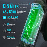 eAhora Juliet 60Ah 1000W Electric Bike for Adults Long Range Electric Bike 20