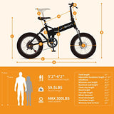 Jasion EB7 2.0 Electric Bike for Adults 2PCS, 500W Motor 20MPH Max Speed