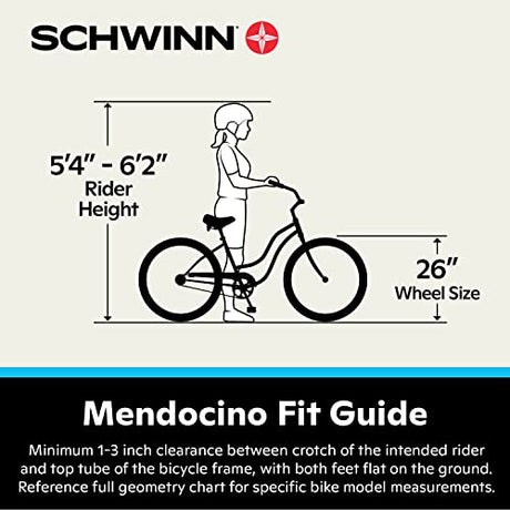 Schwinn Mendocino Adult Hybrid Electric Cruiser Bike