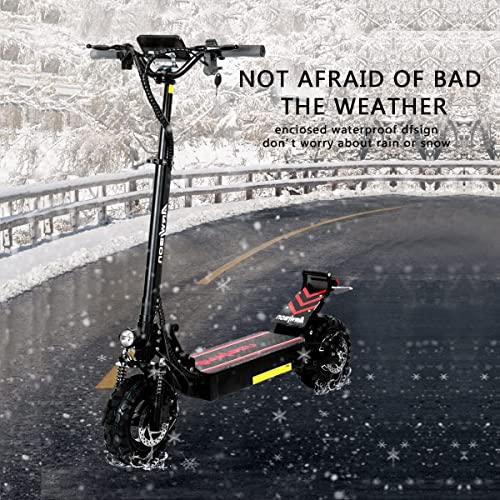 Recherclie Snow Electric Kick Scooter for Adults - 2500W Motor, Up to 30 MPH & 37 Miles