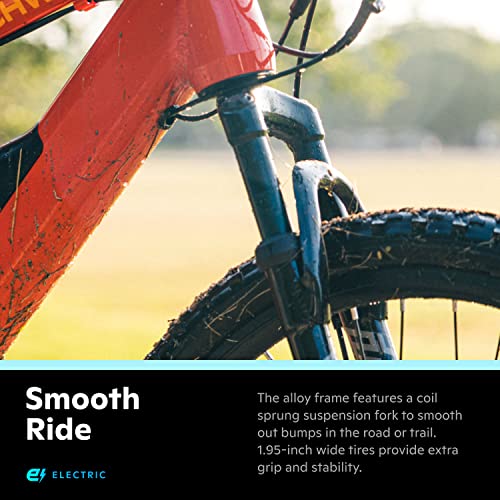 Schwinn Healy Ridge Adult Electric Mountain Bike, 18-Speed Drivetrain