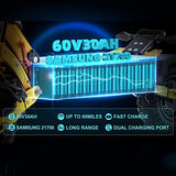 Yume X11 Electric Scooter C-Shaped Absorber 30AH Li Battery 60V 6000W Dual Motors up to 50 MPH