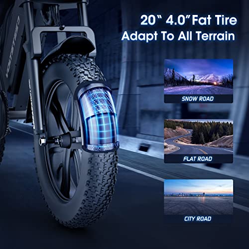 UDON VOLTSTEED Electric Mountain Dirt Bike for Adults with 20" x4.0 Fat Tire