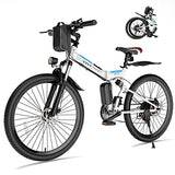 Vivi Folding Electric Bike, Electric Mountain Bike 500W Ebike 26''