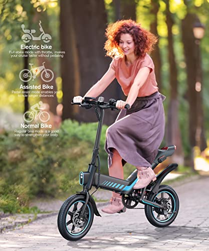 Sailnovo Electric Bicycle with 18.5mph for Adults Teens E Bike with Pedals