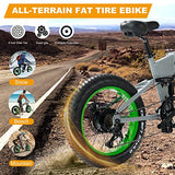 RUNDEER 750W Electric Bike for Adults Electric Bicycle 20in Fat Tire Bike