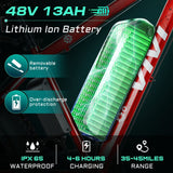 Vivi F26F Electric Bike, 500W 26" x 4.0 Fat Tire Electric Bike for Adults with 48V