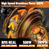 ECOTRIC Cheetah Electric Bike 26" X 4" Fat Tire Bicycle 500W 36V 12.5AH Battery