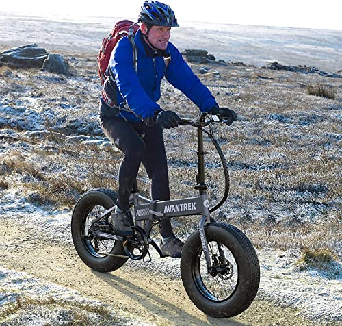 AVANTREK Cybertrack 200 Electric Bike Foldable 20"x4" Fat Tire Electric Bicycle