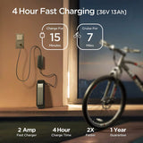 HITTROAD Electric Bike, 350W Powerful Motor with 13AH Removable Battery