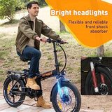 HITWAY Electric Bike for Adults, 20" x 4.0 Fat Tire with 750W Motor